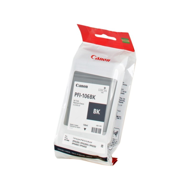 ORIGINAL Canon Cartuccia d'inchiostro nero PFI-106bk 6621B001 130ml