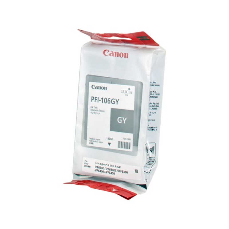 ORIGINAL Canon Cartuccia d'inchiostro Grigio PFI-106gy 6630B001 130ml