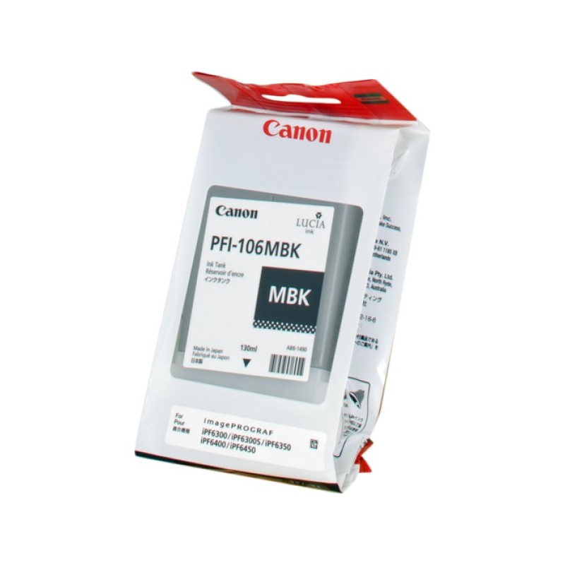 ORIGINAL Canon Cartuccia d'inchiostro Nero (opaco) PFI-106mbk 6620B001 130ml