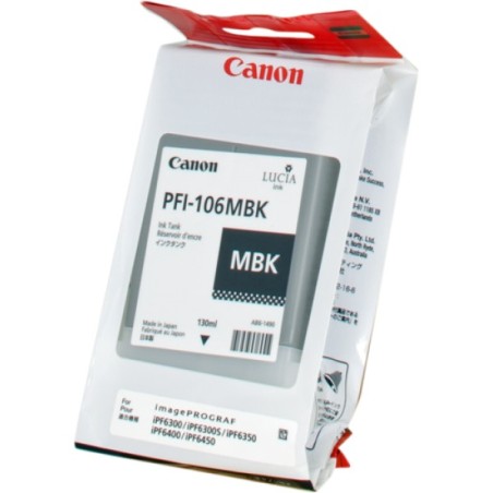 ORIGINAL Canon Cartuccia d'inchiostro Nero (opaco) PFI-106mbk 6620B001 130ml