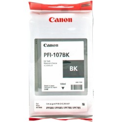 ORIGINAL Canon Cartuccia d'inchiostro nero PFI-107bk 6705B001 130ml