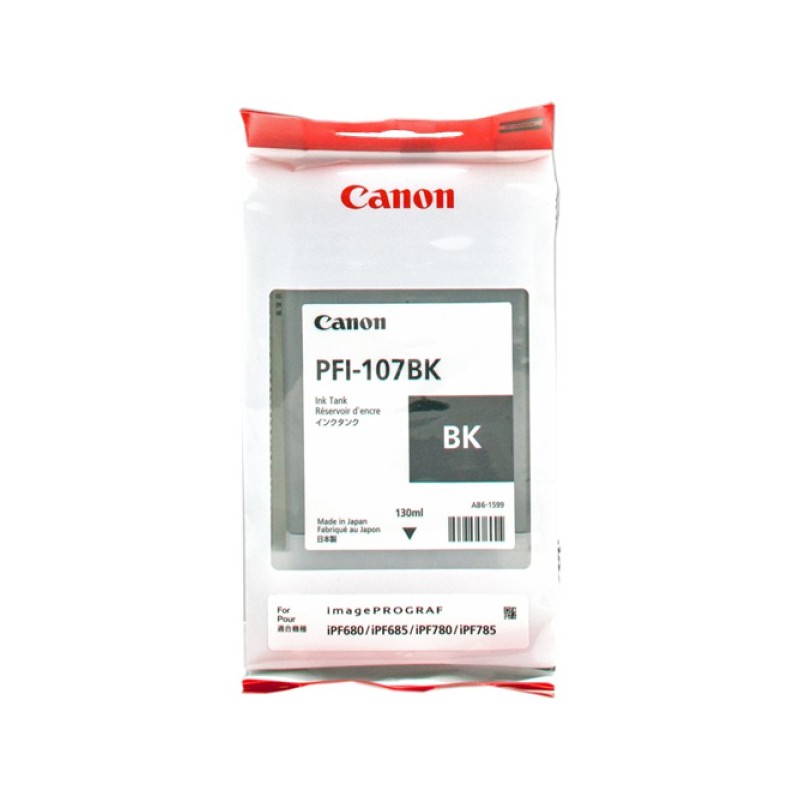 ORIGINAL Canon Cartuccia d'inchiostro nero PFI-107bk 6705B001 130ml