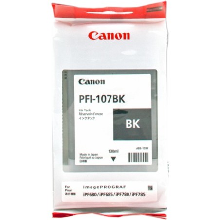 ORIGINAL Canon Cartuccia d'inchiostro nero PFI-107bk 6705B001 130ml