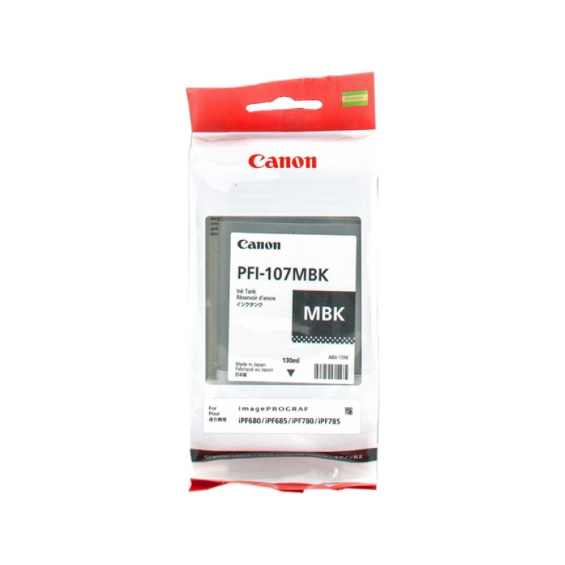ORIGINAL Canon Cartuccia d'inchiostro Nero (opaco) PFI-107mbk 6704B001 130ml