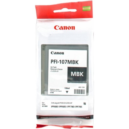 ORIGINAL Canon Cartuccia d'inchiostro Nero (opaco) PFI-107mbk 6704B001 130ml