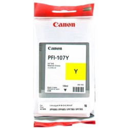 ORIGINAL Canon Cartuccia d'inchiostro giallo PFI-107y 6708B001 130ml