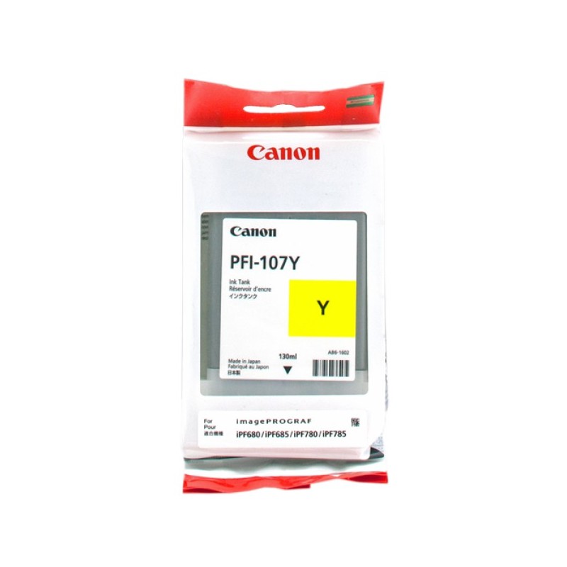 ORIGINAL Canon Cartuccia d'inchiostro giallo PFI-107y 6708B001 130ml
