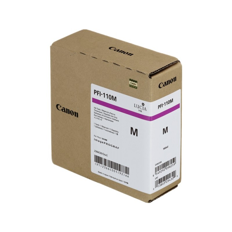 ORIGINAL Canon Cartuccia d'inchiostro magenta PFI-110m 2366C001 160ml