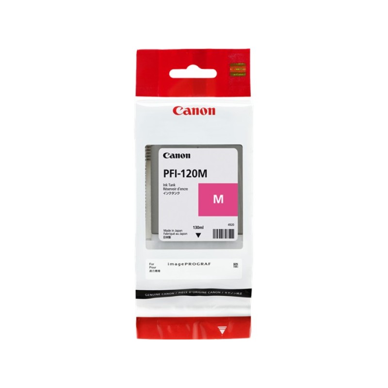 ORIGINAL Canon Cartuccia d'inchiostro magenta PFI-120m 2887C001 130ml