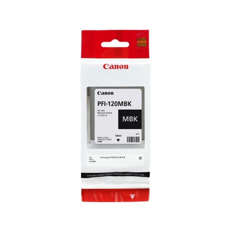 ORIGINAL Canon Cartuccia d'inchiostro Nero (opaco) PFI-120mbk 2884C001 130ml