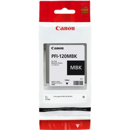 ORIGINAL Canon Cartuccia d'inchiostro Nero (opaco) PFI-120mbk 2884C001 130ml