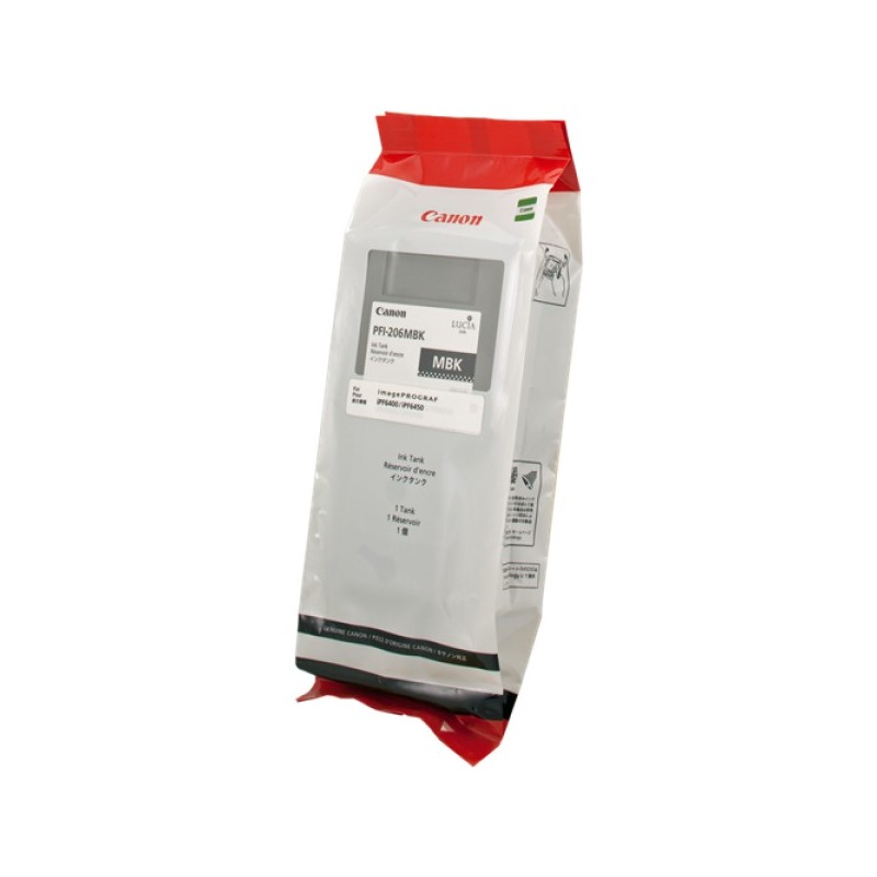 ORIGINAL Canon Cartuccia d'inchiostro Nero (opaco) PFI-206mbk 5302B001 300ml