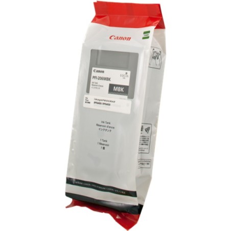 ORIGINAL Canon Cartuccia d'inchiostro Nero (opaco) PFI-206mbk 5302B001 300ml
