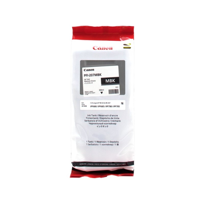 ORIGINAL Canon Cartuccia d'inchiostro Nero (opaco) PFI-207mbk 8788B001 300ml