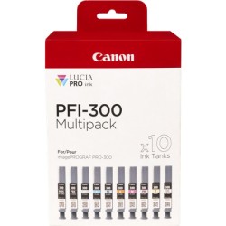 ORIGINAL Canon Multipack Nero (opaco) / Nero (Foto) / ciano / magenta / giallo / ciano / magenta / Rosso / Grigio / Trasparente 