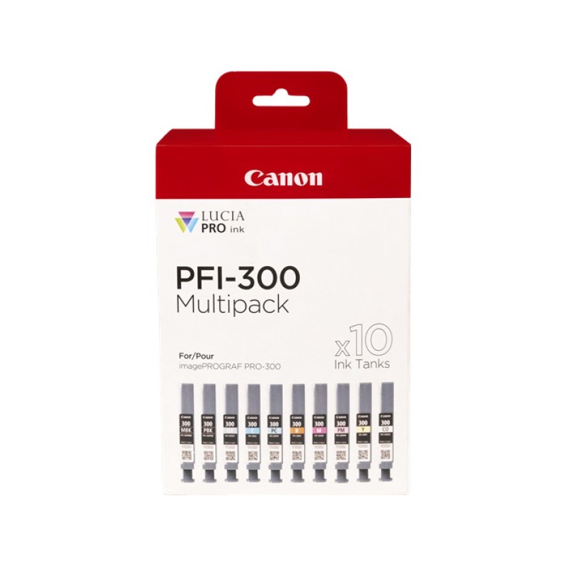 ORIGINAL Canon Multipack Nero (opaco) / Nero (Foto) / ciano / magenta / giallo / ciano / magenta / Rosso / Grigio / Trasparente 