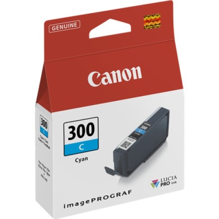 ORIGINAL Canon Cartuccia d'inchiostro ciano PFI-300c 4194C001 14ml