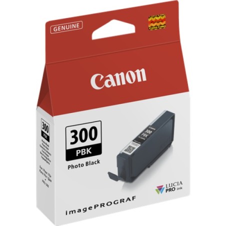 ORIGINAL Canon Cartuccia d'inchiostro Nero (Foto) PFI-300pbk 4193C001 14ml