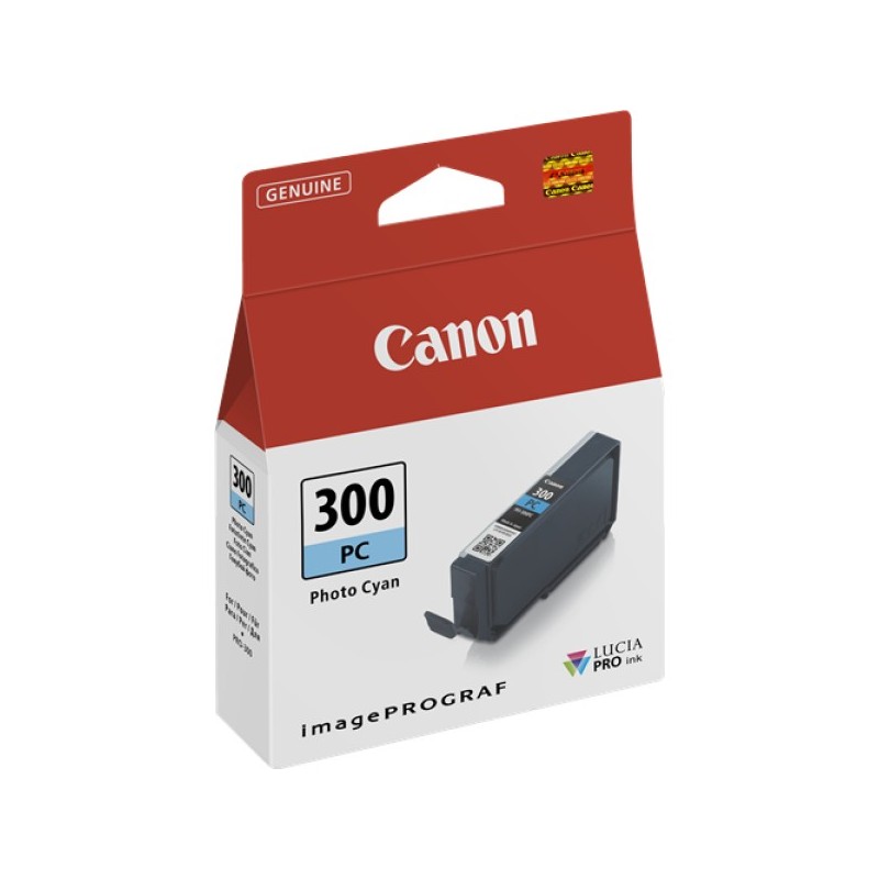 ORIGINAL Canon Cartuccia d'inchiostro cyanfoto PFI-300pc 4197C001 14ml