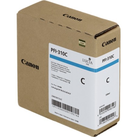 ORIGINAL Canon Cartuccia d'inchiostro ciano PFI-310c 2360C001 330ml