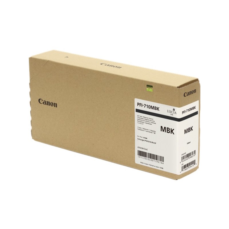 ORIGINAL Canon Cartuccia d'inchiostro nero PFI-710mbk 2353C001 700ml