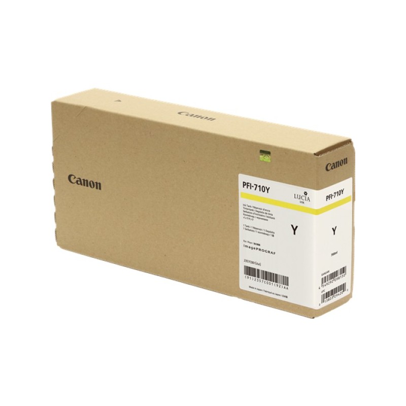 ORIGINAL Canon Cartuccia d'inchiostro giallo PFI-710y 2357C001 700ml