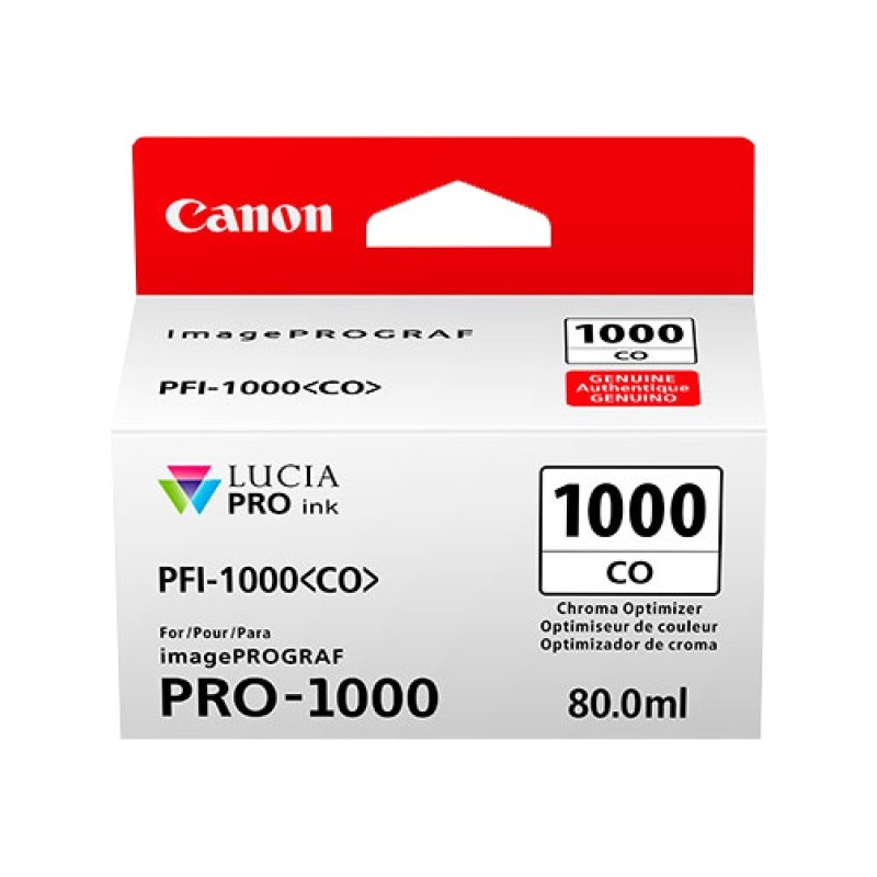 ORIGINAL Canon Cartuccia d'inchiostro Trasparente PFI-1000co 0556C001 ~680 Seiten 80ml Chroma Optimizer