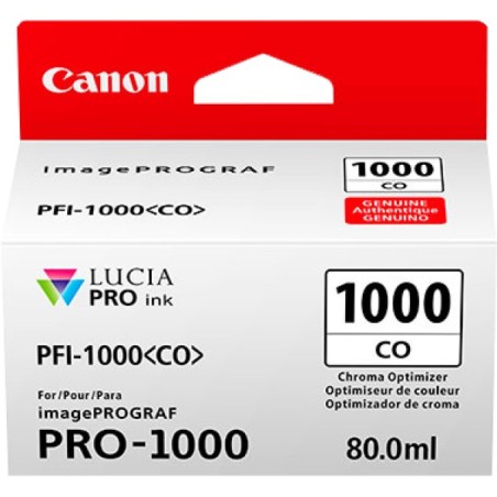 ORIGINAL Canon Cartuccia d'inchiostro Trasparente PFI-1000co 0556C001 ~680 Seiten 80ml Chroma Optimizer