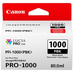 ORIGINAL Canon Cartuccia d'inchiostro Nero (Foto) PFI-1000pbk 0546C001 ~2205 Seiten 80ml