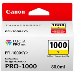 ORIGINAL Canon Cartuccia d'inchiostro giallo PFI-1000y 0549C001 ~3365 Seiten 80ml