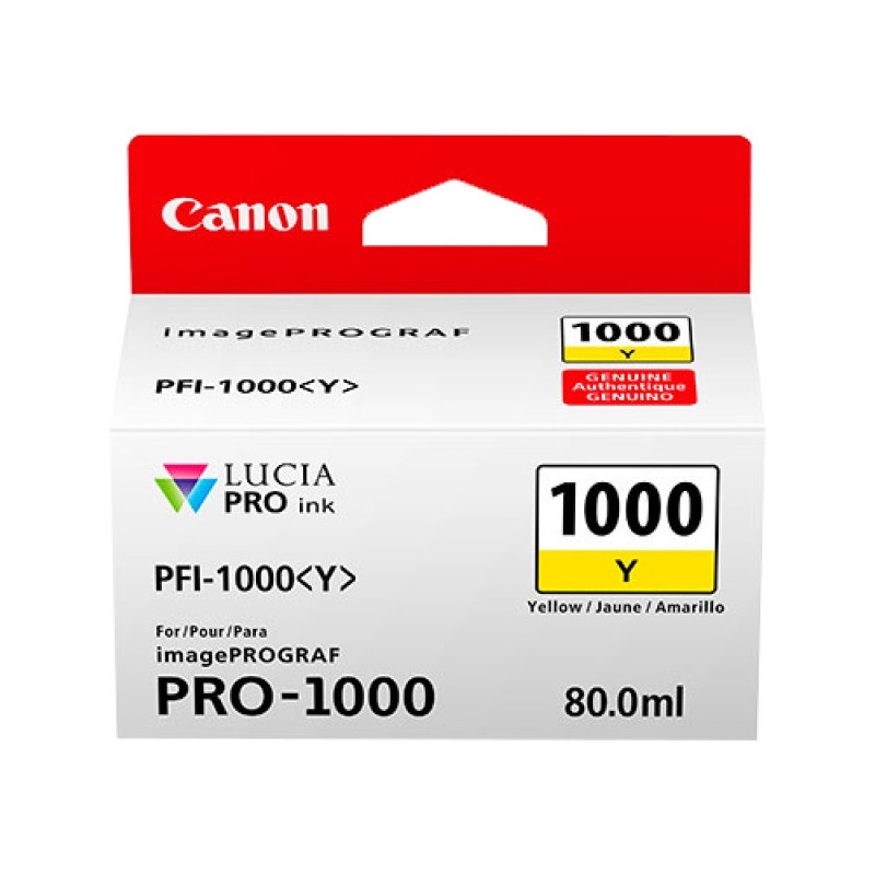 ORIGINAL Canon Cartuccia d'inchiostro giallo PFI-1000y 0549C001 ~3365 Seiten 80ml