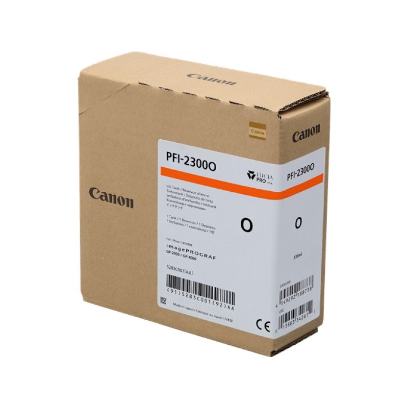 ORIGINAL Canon Cartuccia d'inchiostro Arancione PFI-2300o 5283C001 330ml