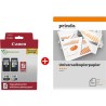 ORIGINAL Canon Value Pack nero / differenti colori / Bianco / Bianco PG-540+CL-541 MCVP + Prindo Universal Papier 500 Blatt ~360