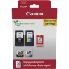 ORIGINAL Canon Value Pack nero / differenti colori / Bianco PG-560+CL-561 + 10x15 cm Fotopapier 50 Blatt ~360 Seiten