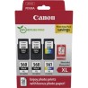 ORIGINAL Canon Value Pack nero / differenti colori PG-560XL+CL-561XL + 10x15 cm Fotopapier 50 Blatt ~700 Seiten