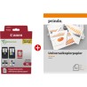 ORIGINAL Canon Value Pack nero / differenti colori / Bianco PG-560XL+CL-561XL MCVP + Prindo Universal Papier 500 Blatt ~700 Seit