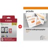ORIGINAL Canon Value Pack nero / differenti colori / Bianco / Bianco PG-575+CL-576 MCVP + Prindo Universal Papier 500 Blatt ~200