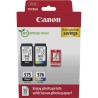 ORIGINAL Canon Value Pack nero / differenti colori / Bianco PG-575+CL-576 + 10x15 cm Fotopapier 50 Blatt ~200 Seiten