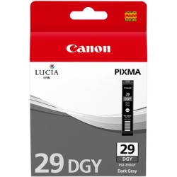 ORIGINAL Canon Cartuccia d'inchiostro Grigio PGI-29dgy 4870B001 ~670 Seiten 36ml per circa 710 foto (Formato 10 x 15 cm)