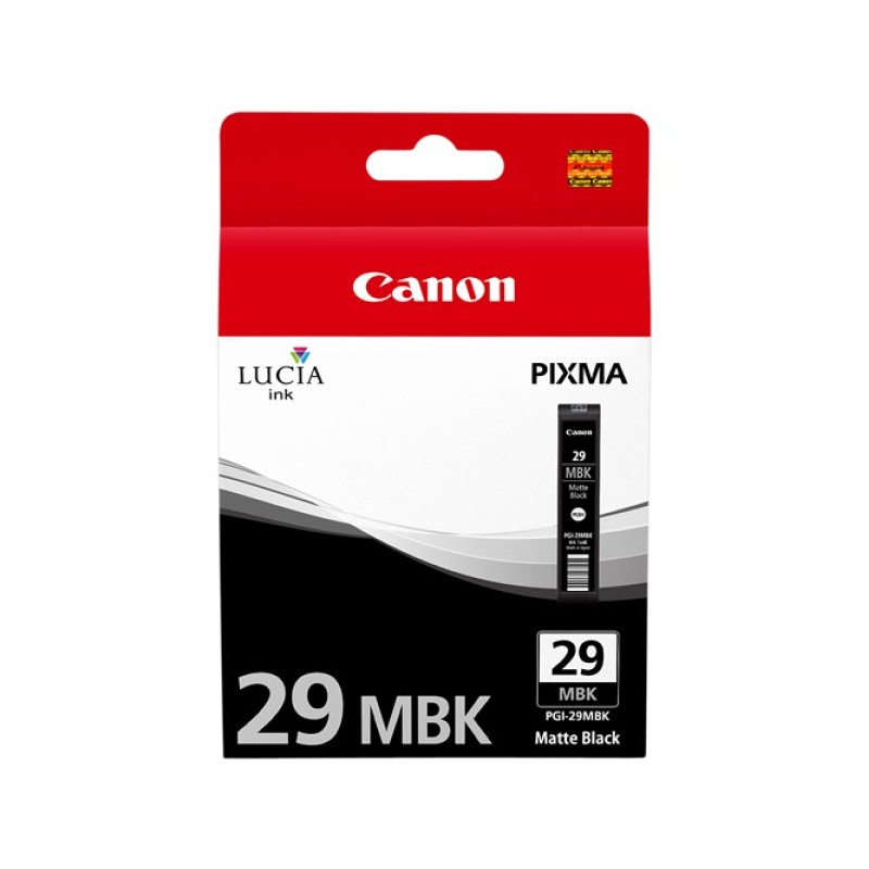 ORIGINAL Canon Cartuccia d'inchiostro nero PGI-29mbk 4868B001 ~1345 Seiten 36ml per circa 1.925 foto (Formato 10 x 15 cm)