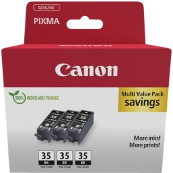 ORIGINAL Canon Multipack nero PGI-35BK 3er 1509B028