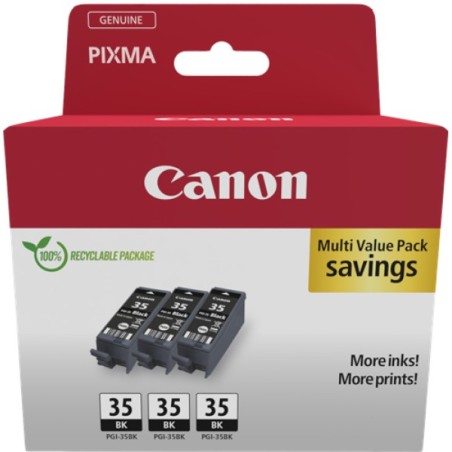 ORIGINAL Canon Multipack nero PGI-35BK 3er 1509B028