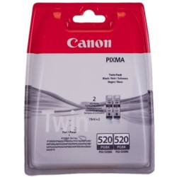 ORIGINAL Canon Multipack nero PGI-520BK Twin 2932B012 Cartuccie d´inchiostro, Confezione doppia