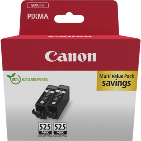 ORIGINAL Canon Multipack nero PGI-525 PGBK Twin 4529B017