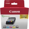 ORIGINAL Canon Multipack nero / nero / ciano / magenta / giallo PGI-570+CLI-571 0372C006