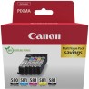 ORIGINAL Canon Multipack nero / nero / ciano / magenta / giallo PGI-580+CLI-581 2078C007 ~1703 Seiten