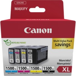 ORIGINAL Canon Multipack nero / ciano / magenta / giallo PGI-1500 XL 9182B010 ~3935 Seiten