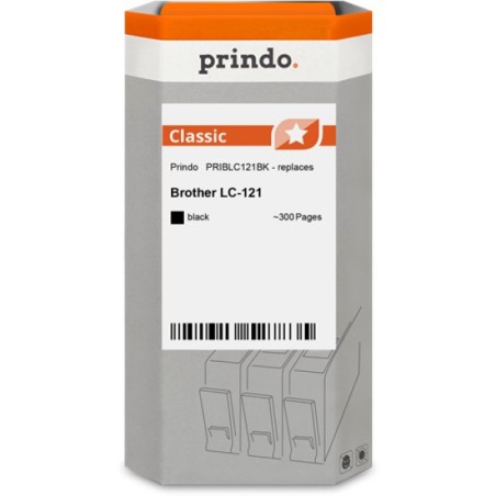 ORIGINAL Prindo Cartuccia d'inchiostro nero PRIBLC121BK Classic ~300 Seiten