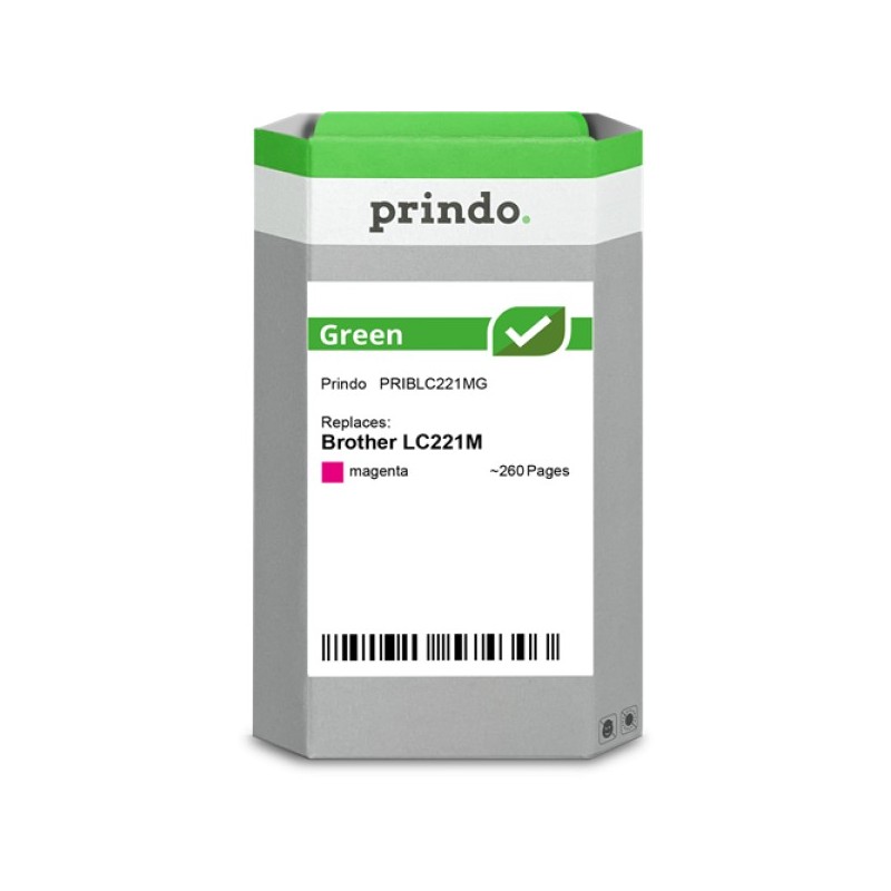ORIGINAL Prindo Cartuccia d'inchiostro magenta PRIBLC221MG Green ~260 Seiten