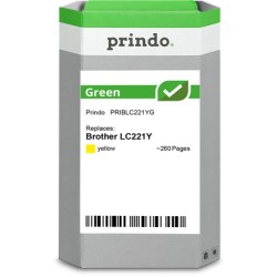 ORIGINAL Prindo Cartuccia d'inchiostro giallo PRIBLC221YG Green ~260 Seiten